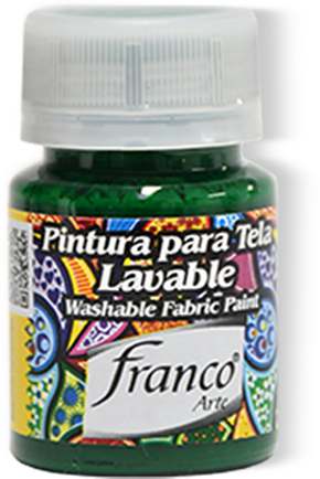 PINTURA PARA TELA 30 ML. 061 METALIZADO VERDE FRANCO ARTE (6*24)