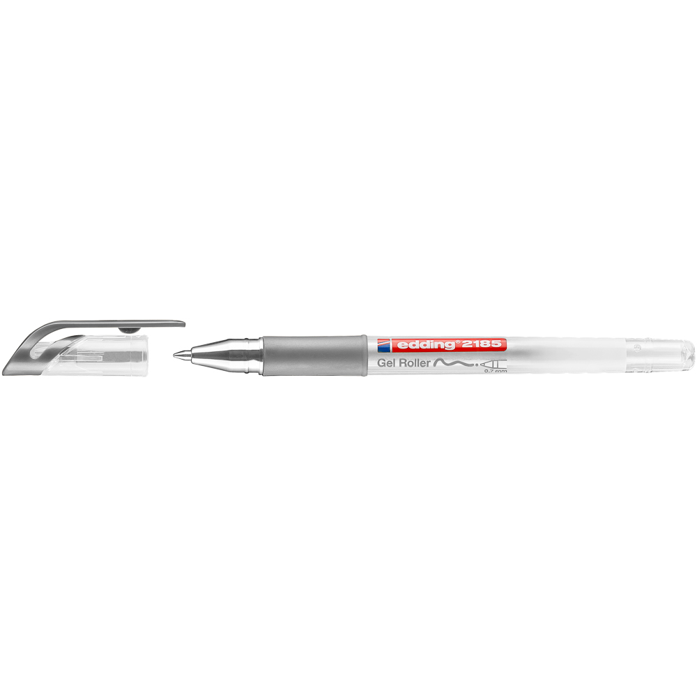 BOLIGRAFO GEL 0.7 MM. PLATEADO EDDING