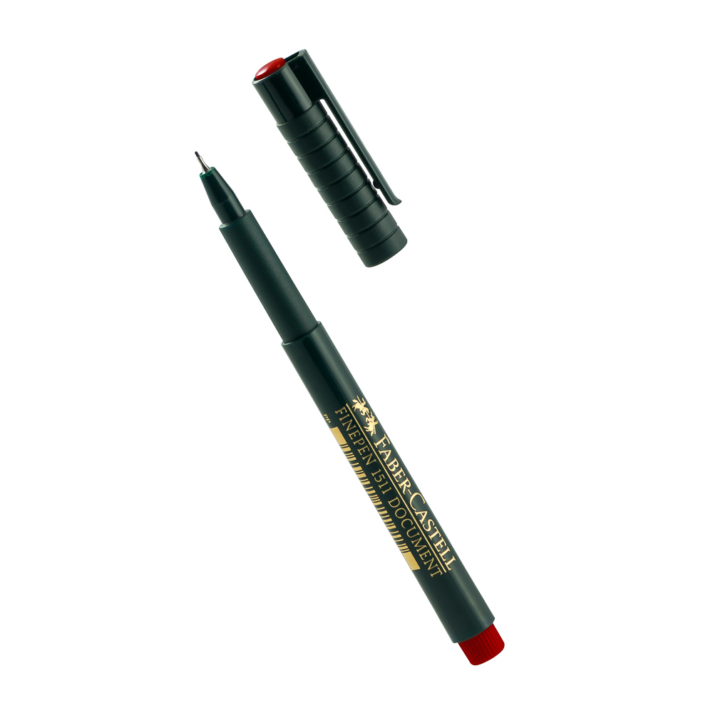 MARCADOR 1511 PUNTO FINO ROJO FABER CASTELL