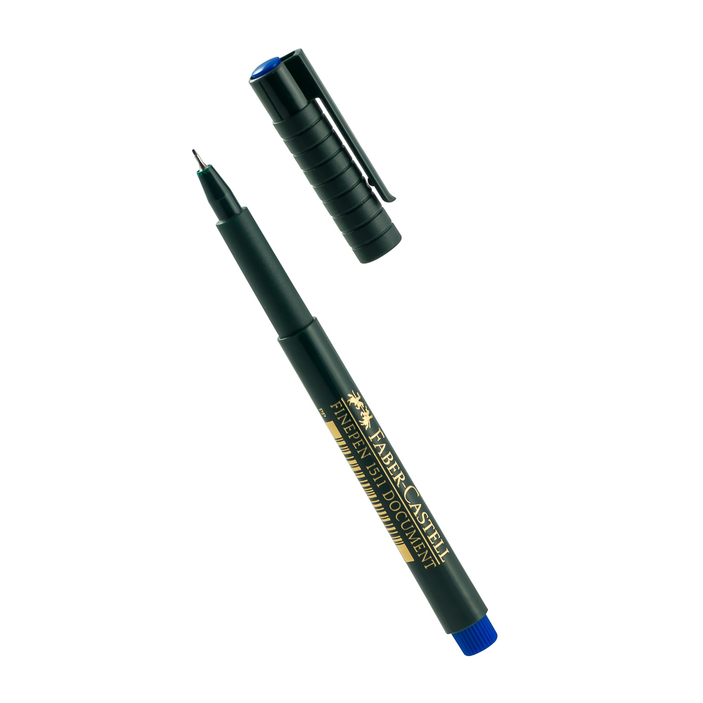 MARCADOR 1511 PUNTO FINO AZUL FABER CASTELL