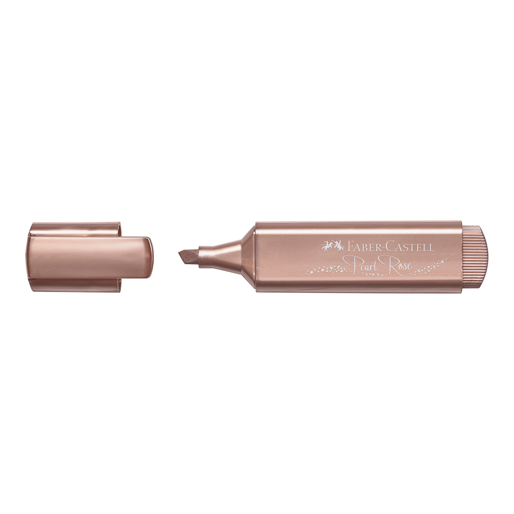 RESALTADOR METALICO PERLA ROSA FABER CASTELL