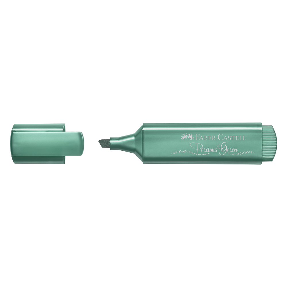 RESALTADOR METALICO VERDE FABER CASTELL