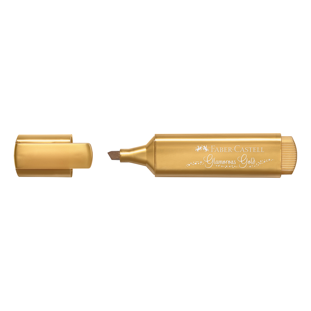 RESALTADOR METALICO DORADO FABER CASTELL