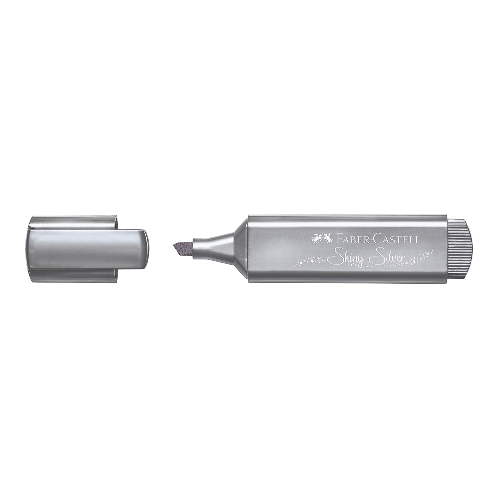 RESALTADOR METALICO PLATEADO FABER CASTELL