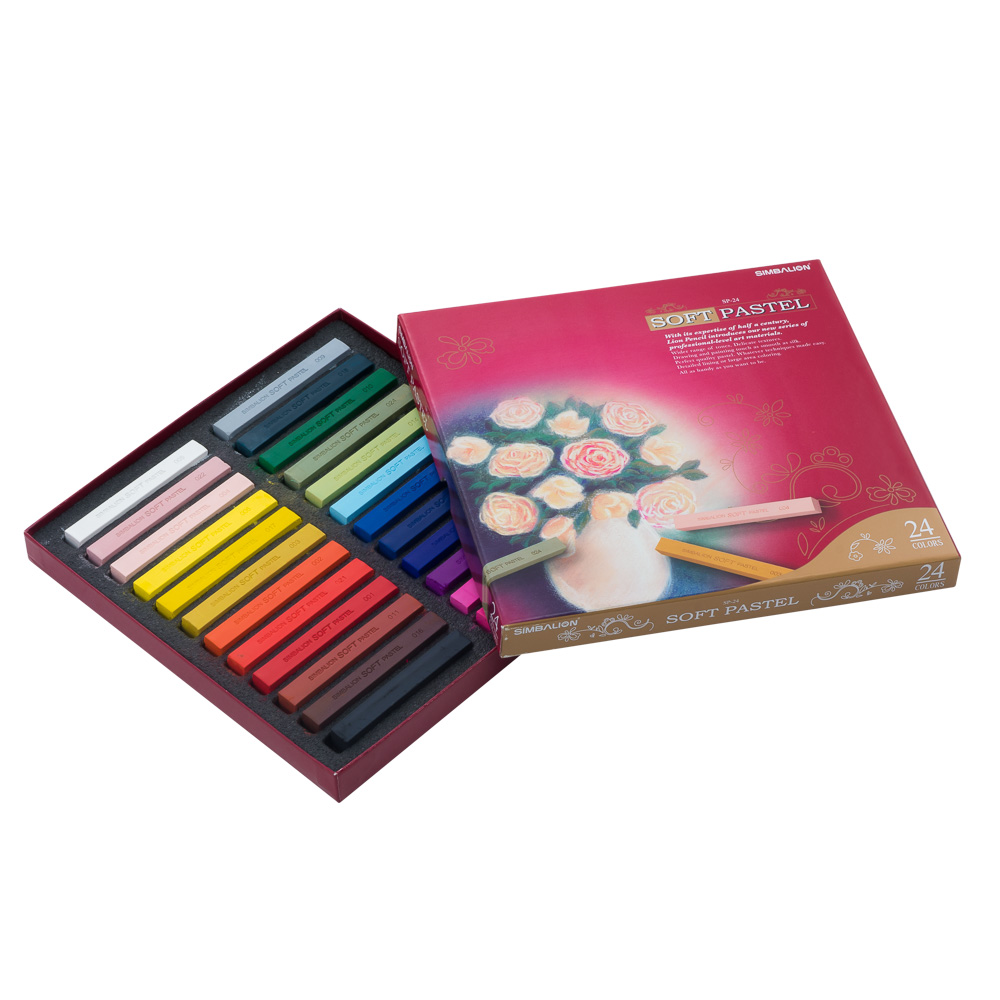 CRAYONES PASTEL SECO 24 COL. SIMBALION