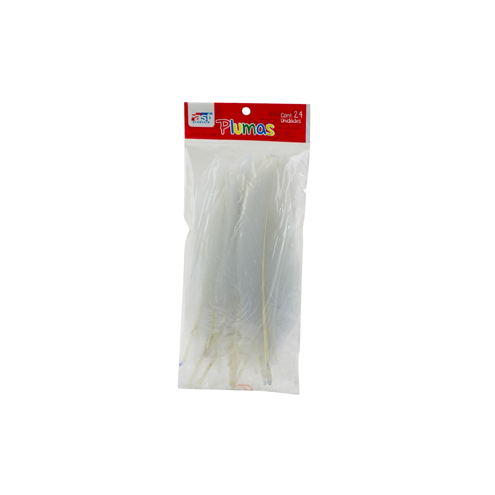 PLUMAS GRANDES BLANCAS 24 U. FAST