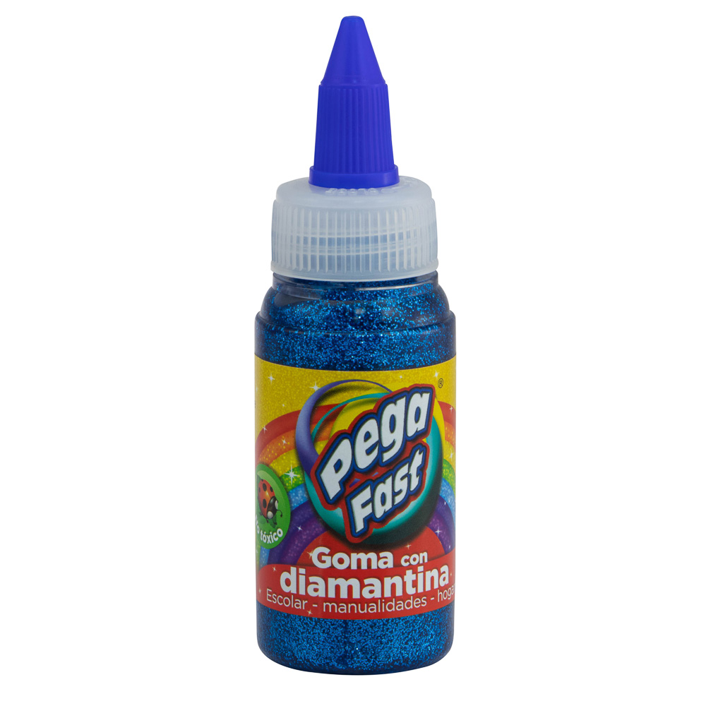 GOMA CON DIAMANTINA 60 ML. TURQUESA FAST