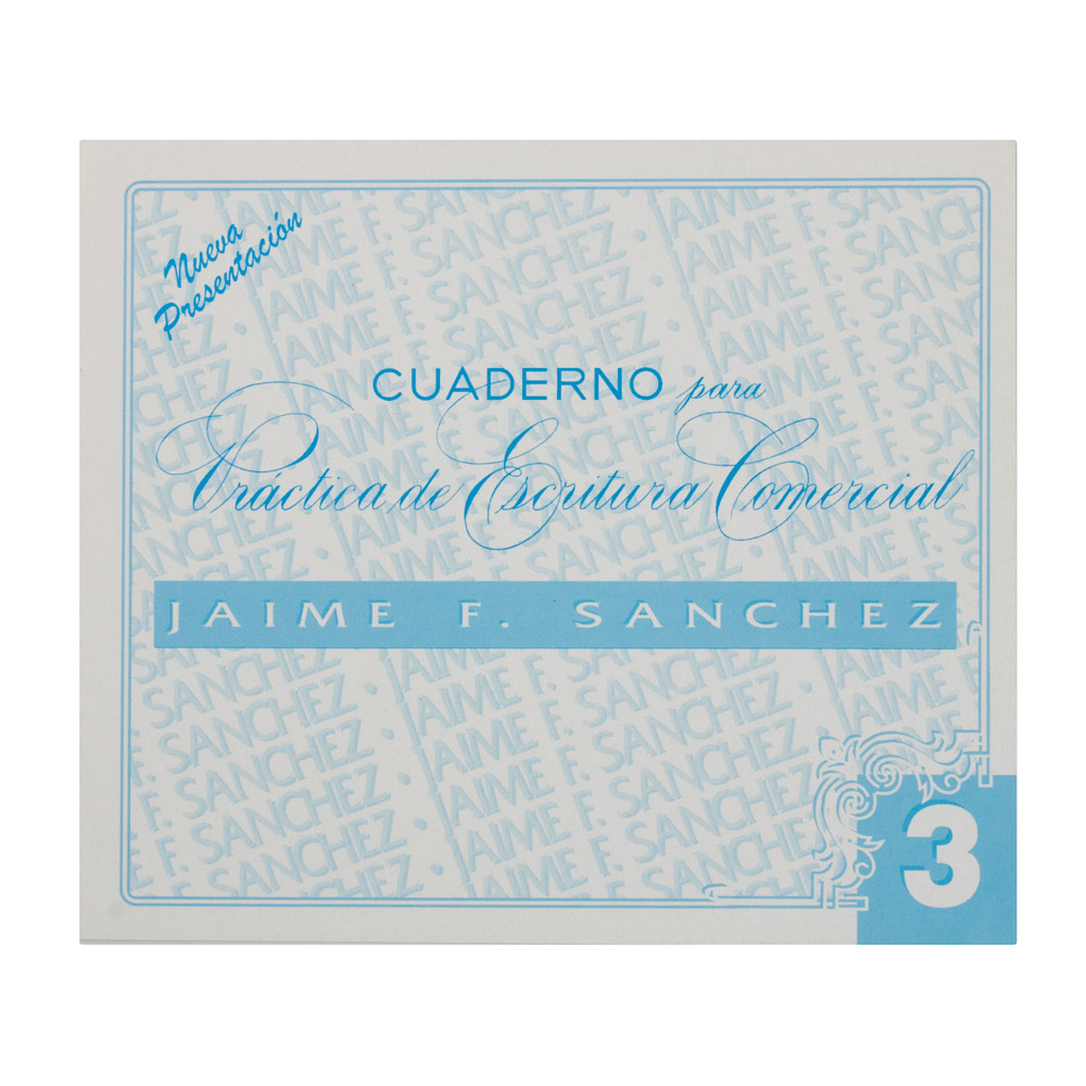 CUADERNO CALIGRAFIA NO. 3 JAIME SANCHEZ