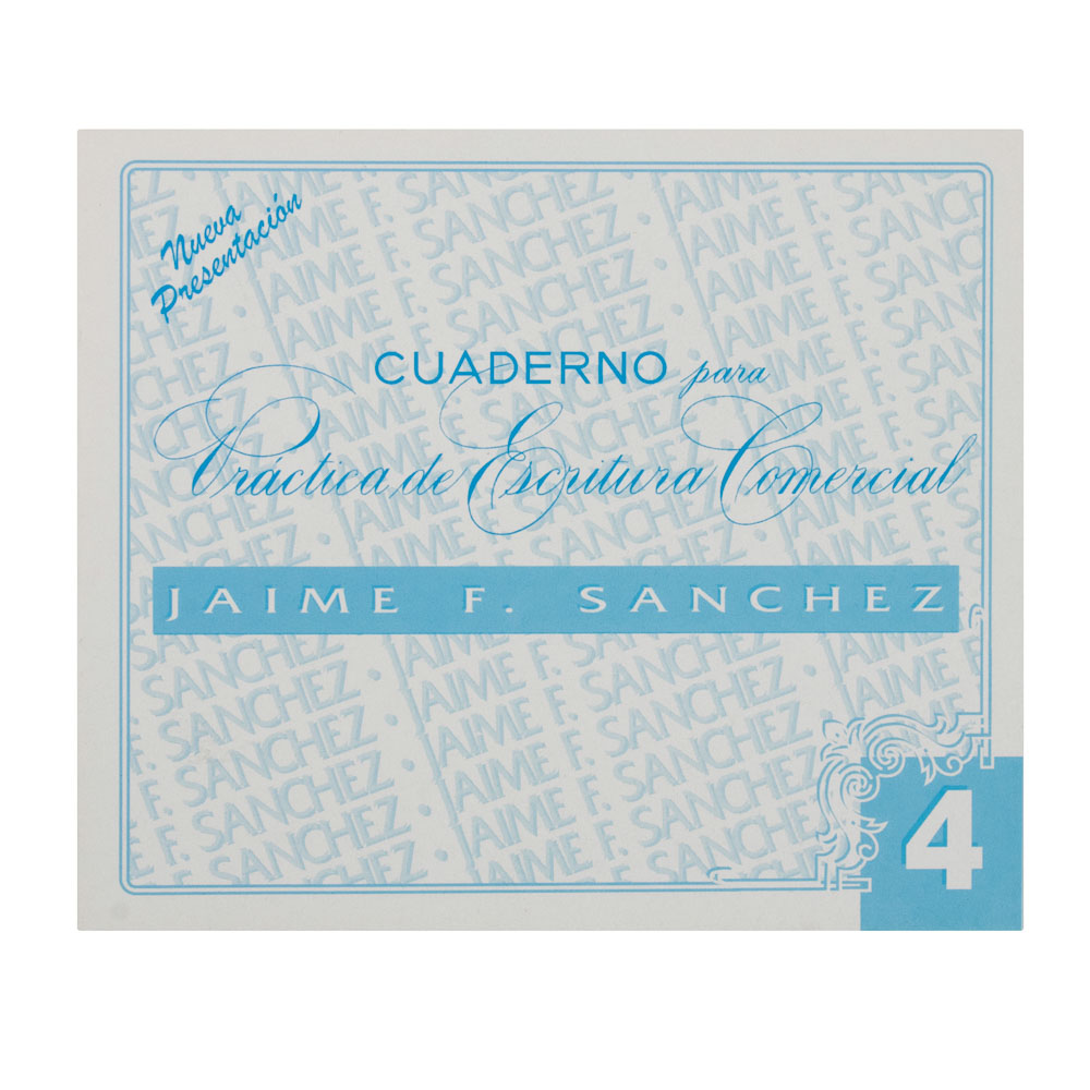 CUADERNO CALIGRAFIA NO. 4 JAIME SANCHEZ