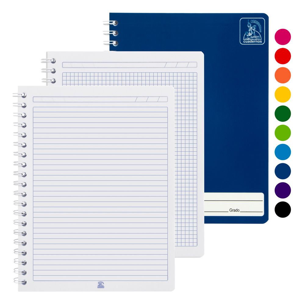 CUADERNO MULTIMATERIAS 180 H. LINEAS-CUADROS CONQUISTADOR