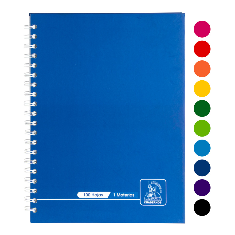CUADERNO ESPIRAL PASTA DURA 100 H. LINEAS CONQUISTADOR