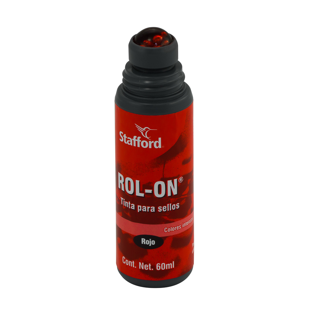 TINTA ALMOHADILLA ROLL ON 60 ML. ROJA STAFFORD