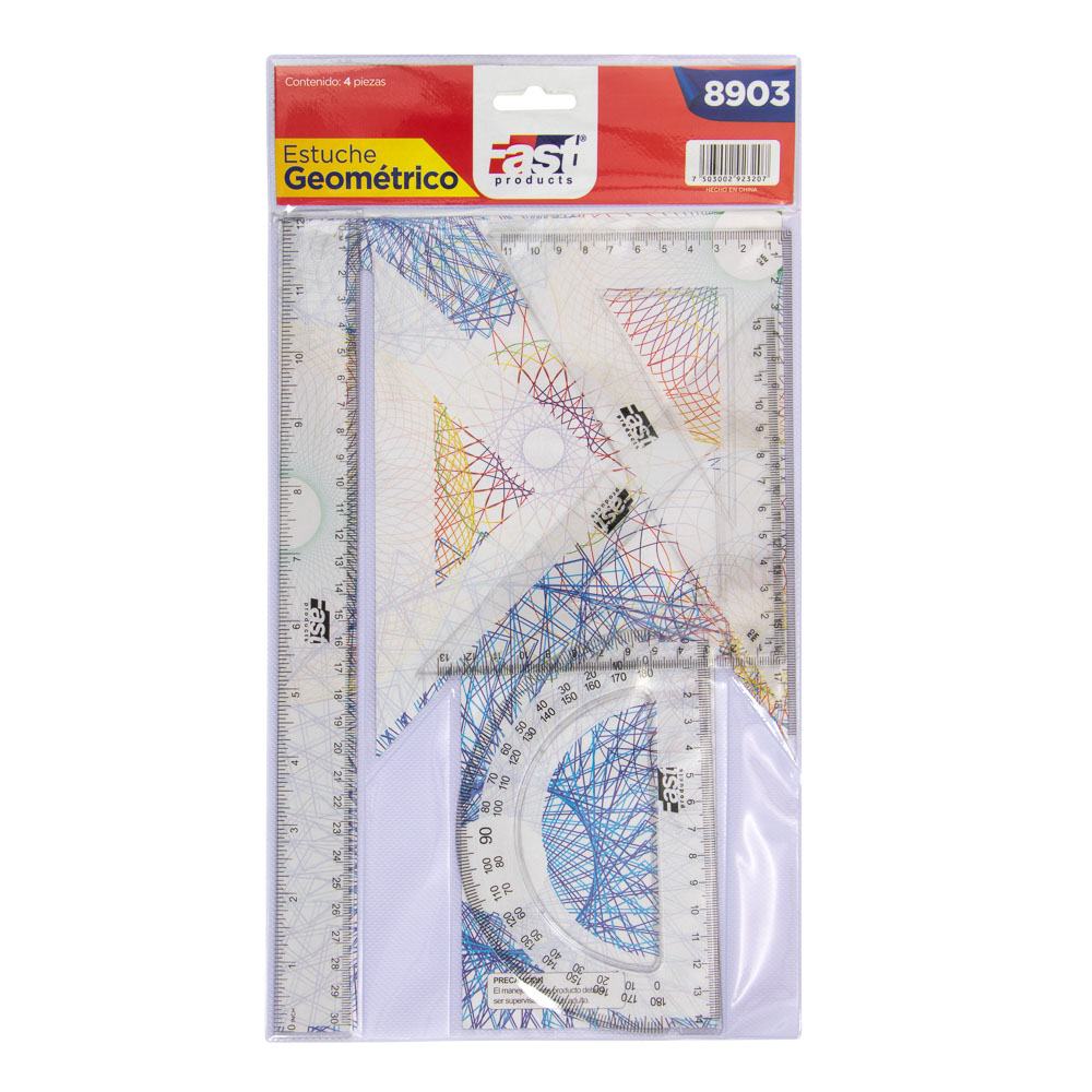 ESTUCHE GEOMETRICO 8903 30 CM. FAST