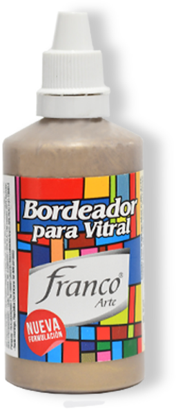 BORDEADOR VITRAL 60 ML. 050 ORO FRANCO ARTE (6*8)