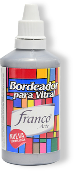 BORDEADOR VITRAL 60 ML. 051 PLATA FRANCO ARTE (6*8)