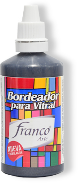 BORDEADOR VITRAL 60 ML. 052 PLOMO FRANCO ARTE (6*8)