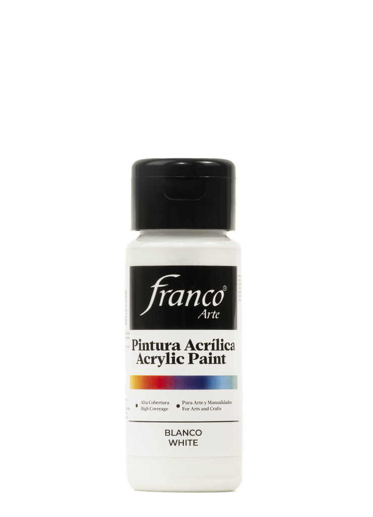 PINTURA ACRILICA 60 ML. 001 BLANCO FRANCO ARTE (6*24)