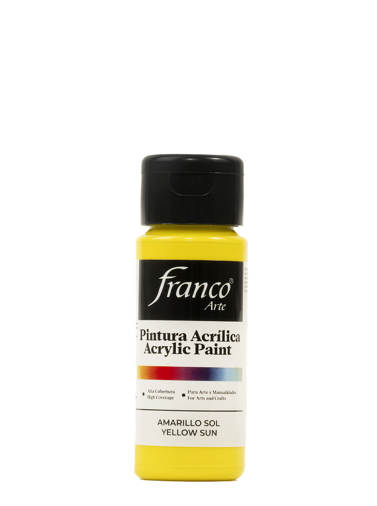 PINTURA ACRILICA 60 ML. 003 AMARILLO SOL FRANCO ARTE (6*24)