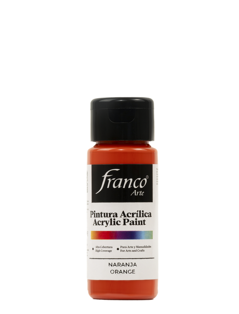 PINTURA ACRILICA 60 ML. 006 NARANJA FRANCO ARTE (6*24)