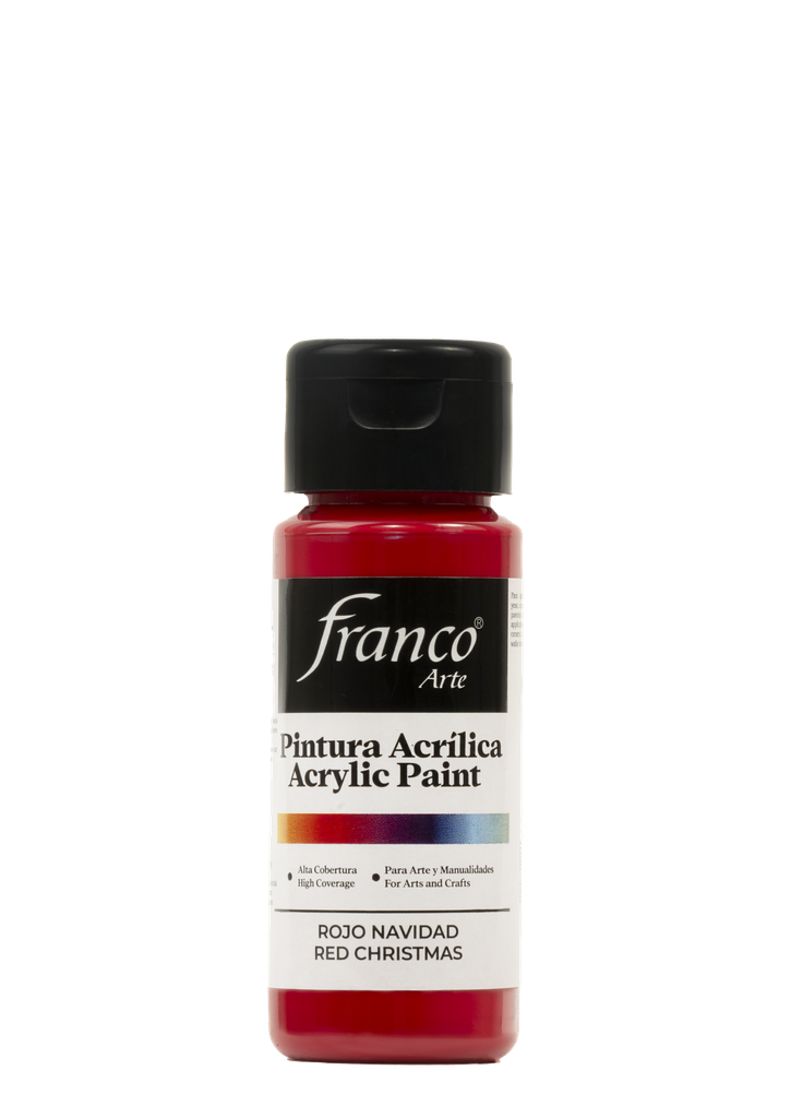PINTURA ACRILICA 60 ML. 011 ROJO NAVIDAD FRANCO ARTE (6*24)