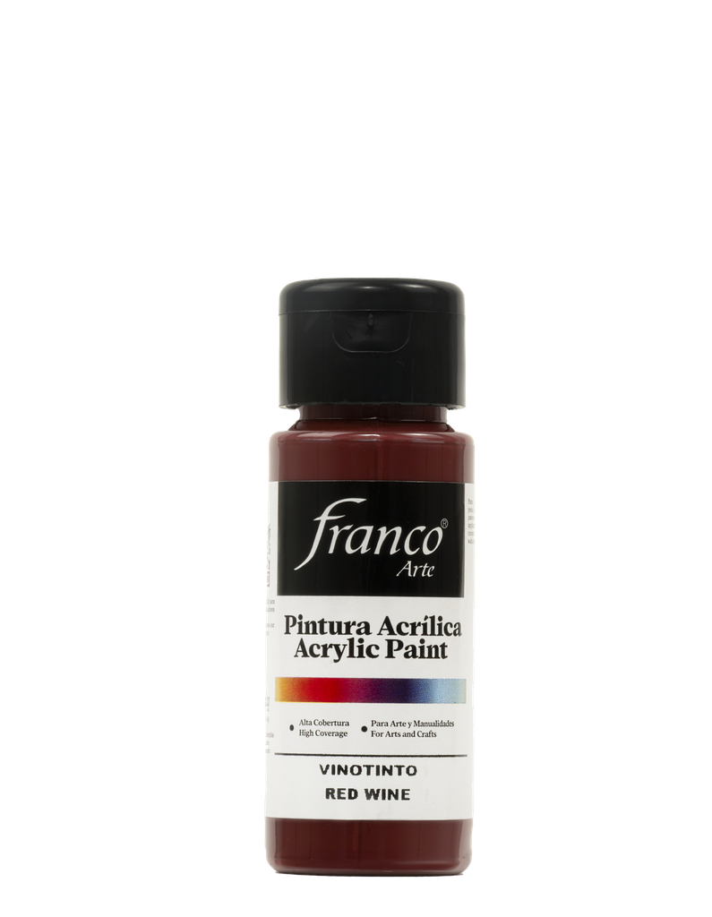 PINTURA ACRILICA 60 ML. 054 VINOTINTO FRANCO ARTE (6*24)