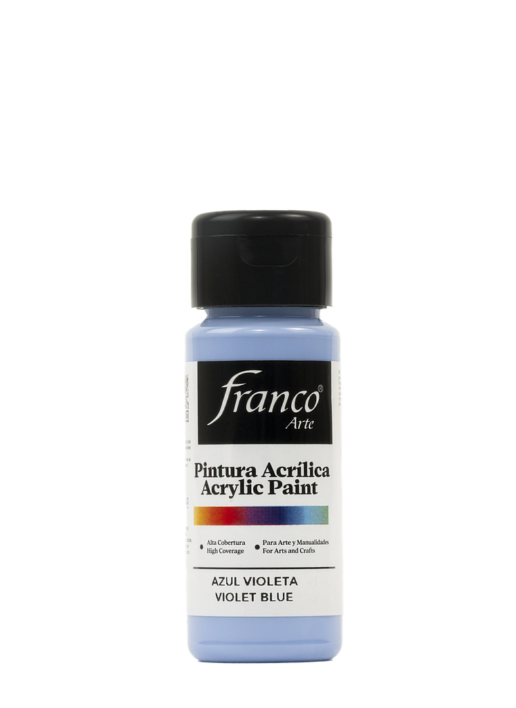 PINTURA ACRILICA 60 ML. 018 AZUL VIOLETA FRANCO ARTE (6*24)
