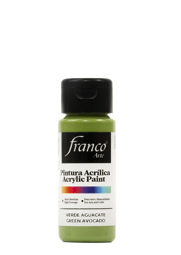 PINTURA ACRILICA 60 ML. 022 VERDE AGUACATE FRANCO ARTE (6*24)
