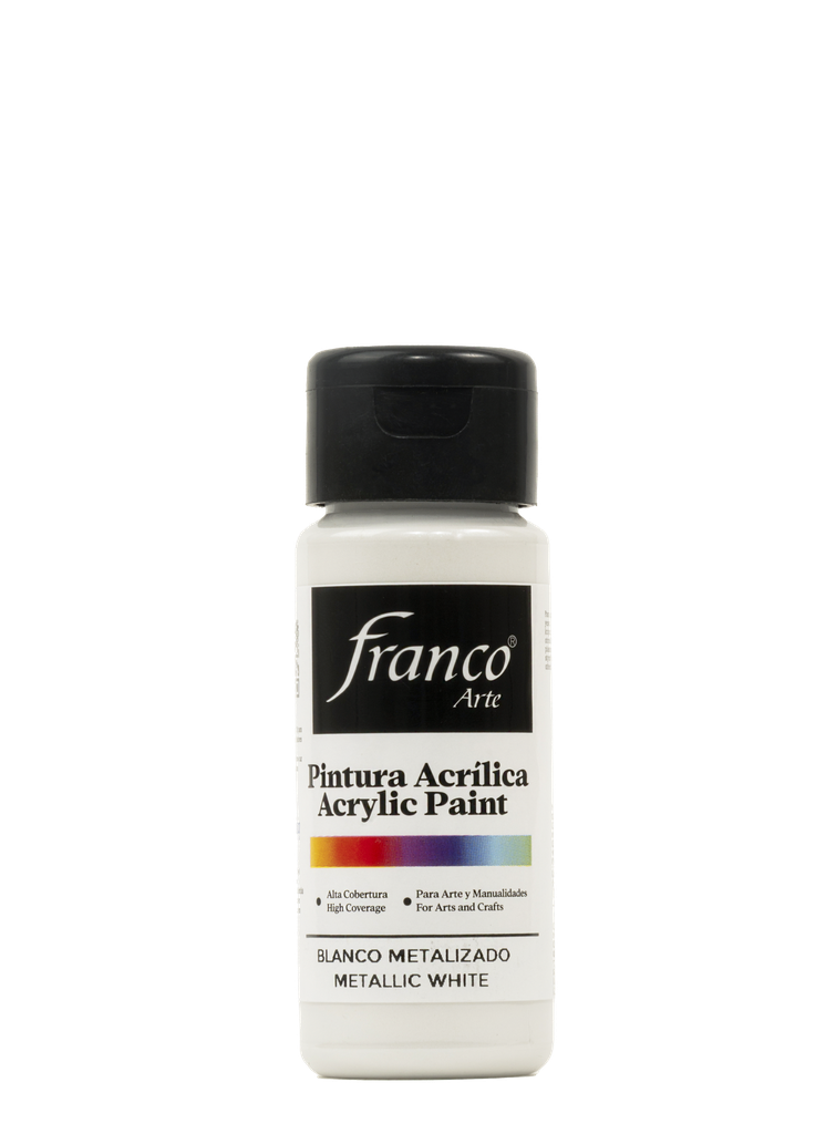 PINTURA ACRILICA 60 ML. 070 BLANCO METALIZADO FRANCO ARTE (6*24)