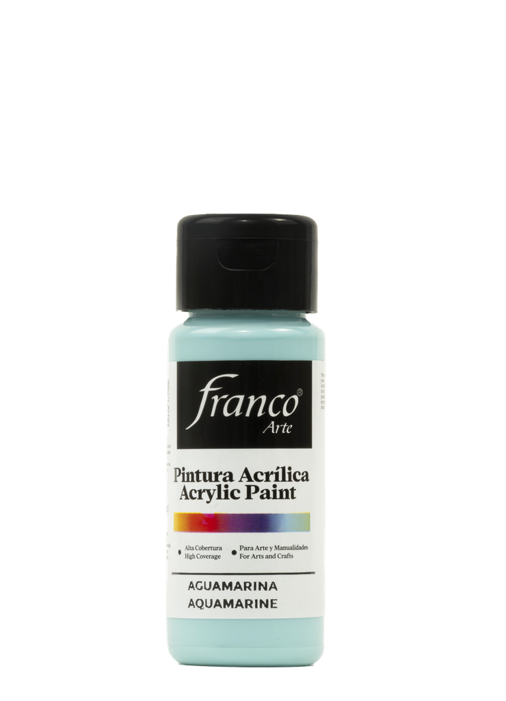 PINTURA ACRILICA 60 ML. 074 AGUAMARINA FRANCO ARTE (6*24)