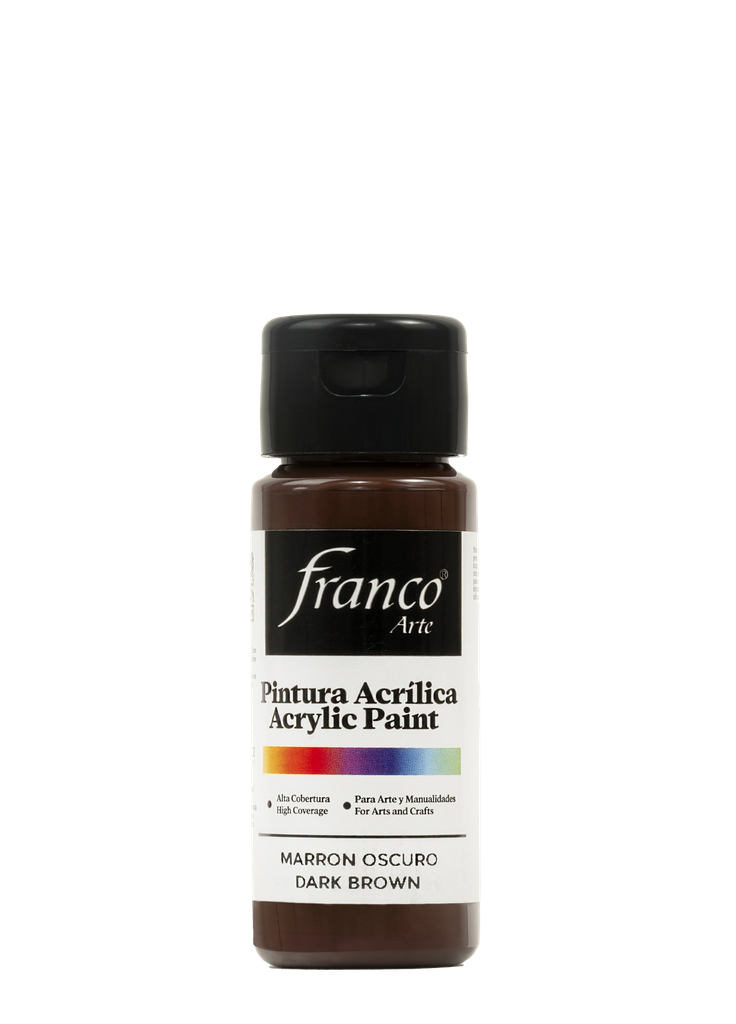 PINTURA ACRILICA 60 ML. 031 MARRON OSCURO FRANCO ARTE (6*24)