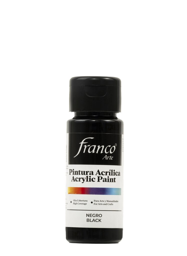 PINTURA ACRILICA 60 ML. 032 NEGRO FRANCO ARTE (6*24)