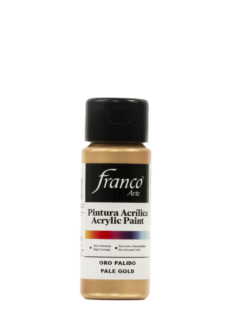 PINTURA ACRILICA 60 ML. 037 ORO PALIDO FRANCO ARTE (6*24)