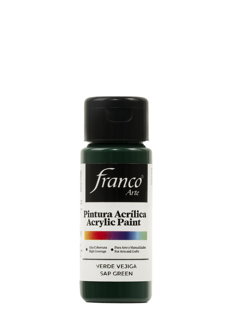 PINTURA ACRILICA 60 ML. 059 VERDE VEJIGA FRANCO ARTE (6*24)