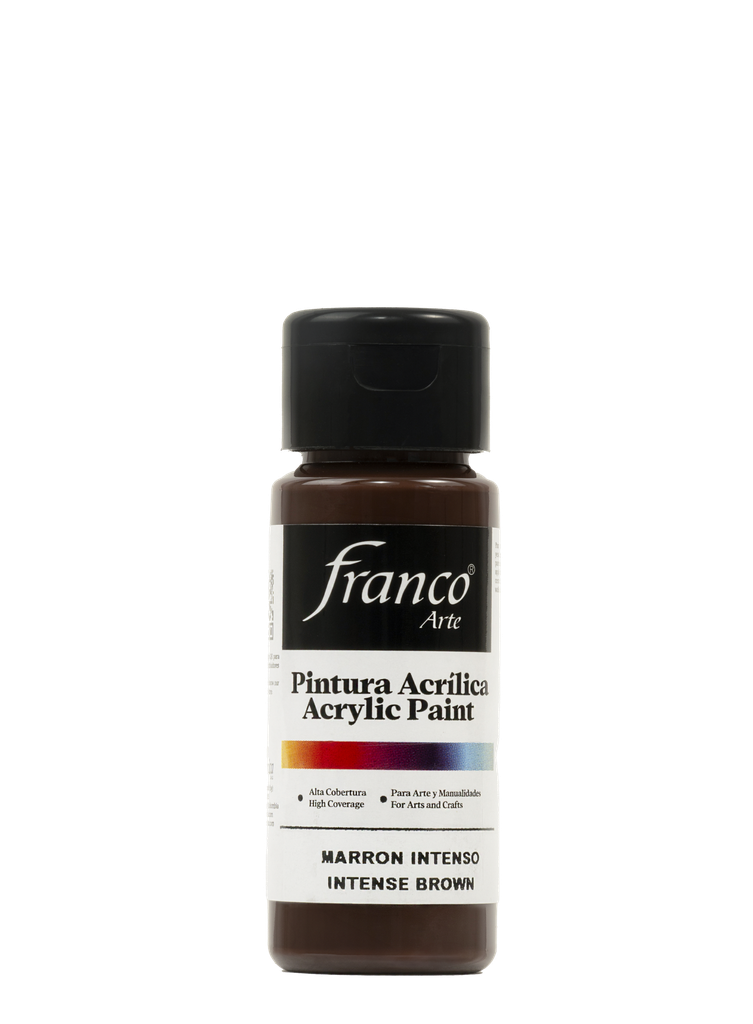 PINTURA ACRILICA 60 ML. 077 MARRON INTENSO FRANCO ARTE (6*24)