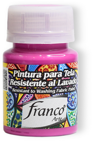 PINTURA PARA TELA 30 ML. 015 FUCSIA FRANCO ARTE (6*24)