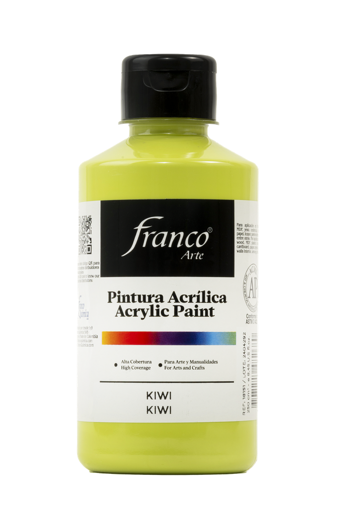 PINTURA ACRILICA 250 ML. 051 KIWI FRANCO ARTE (36)