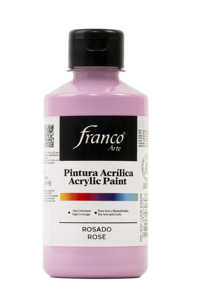 PINTURA ACRILICA 250 ML. 050 ROSADO FRANCO ARTE (36)