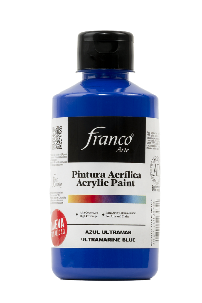 PINTURA ACRILICA 250 ML. 064 AZUL ULTRAMAR FRANCO ARTE (36)