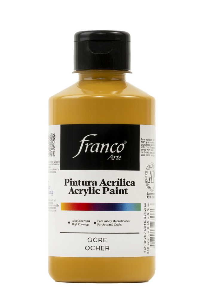 PINTURA ACRILICA 250 ML. 028 OCRE FRANCO ARTE (36)