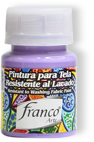 PINTURA PARA TELA 30 ML. 019 LILA FRANCO ARTE (6*24)