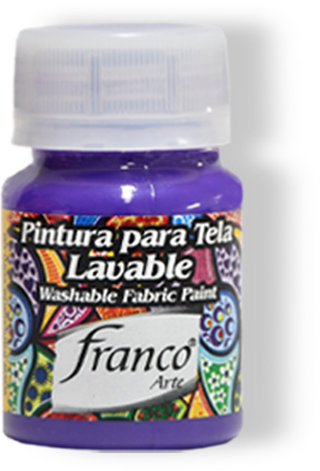 PINTURA PARA TELA 30 ML. 021 VIOLETA NOCTURNA FRANCO ARTE (6*24)