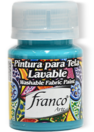 PINTURA PARA TELA 30 ML. 025 TURQUESA FRANCO ARTE (6*24)