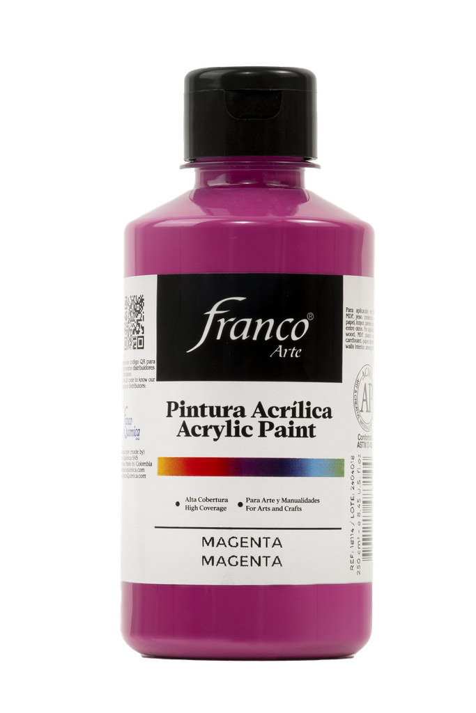 PINTURA ACRILICA 250 ML. 014 MAGENTA FRANCO ARTE (36)