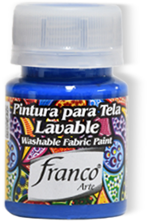 PINTURA PARA TELA 30 ML. 026 AZUL ELECTRICO FRANCO ARTE (6*24)