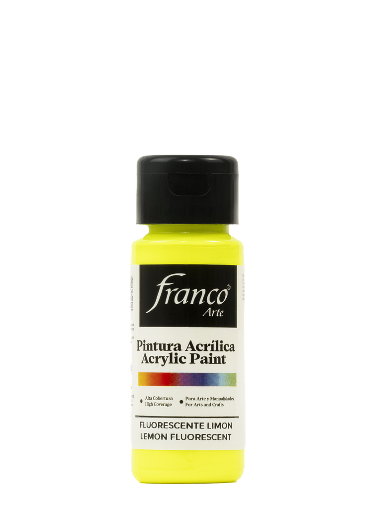 PINTURA ACRILICA 60 ML. 041 LIMON FLUORECENTE FRANCO ARTE (6*24)