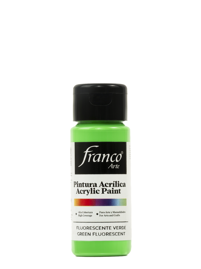 PINTURA ACRILICA 60 ML. 042 VERDE FLUORECENTE FRANCO ARTE (6*24)
