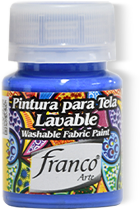 PINTURA PARA TELA 30 ML. 028 AZUL PRIMARIO FRANCO ARTE (6*24)