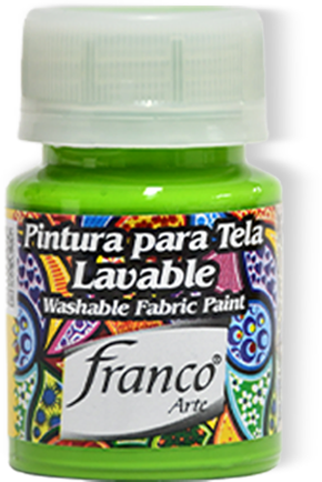PINTURA PARA TELA 30 ML. 030 VERDE LIMON FRANCO ARTE (6*24)