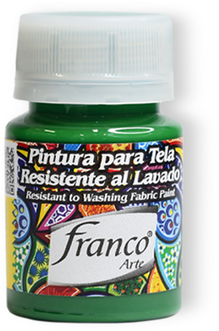 PINTURA PARA TELA 30 ML. 035 VERDE MEDIO FRANCO ARTE (6*24)