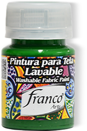 PINTURA PARA TELA 30 ML. 036 VERDE NAVIDAD FRANCO ARTE (6*24)